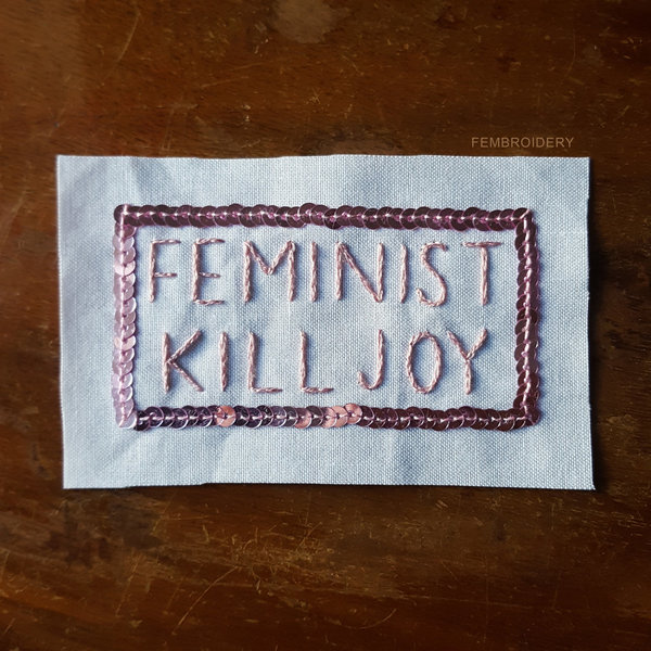 Feminist Killjoy - Aufnäher mit Pailletten