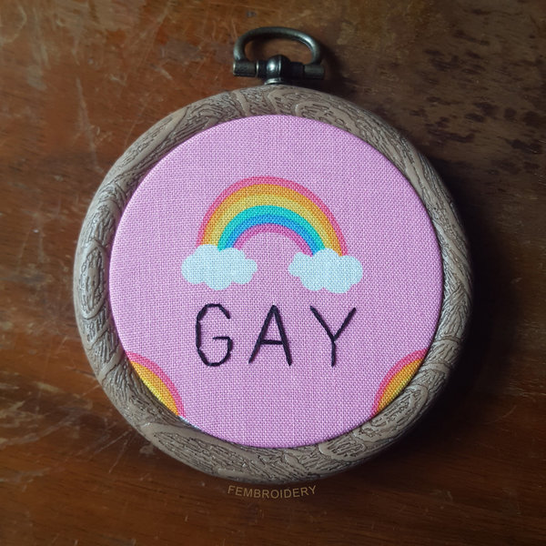 Gay - pinker Regenbogen