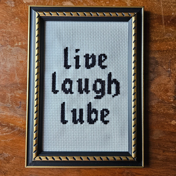 Live Laugh Lube Kreuzstich